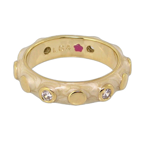 Stackable Fiesta Ring — Bezel Dot Station