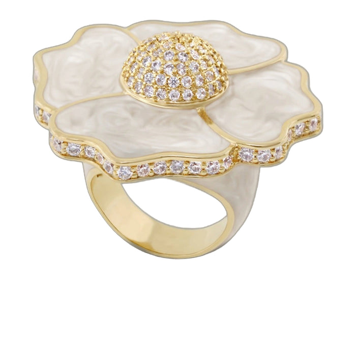 Poppy Love Cocktail Ring