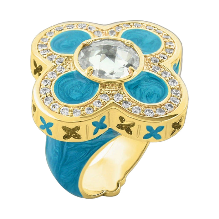 Floral Knight Cocktail Ring