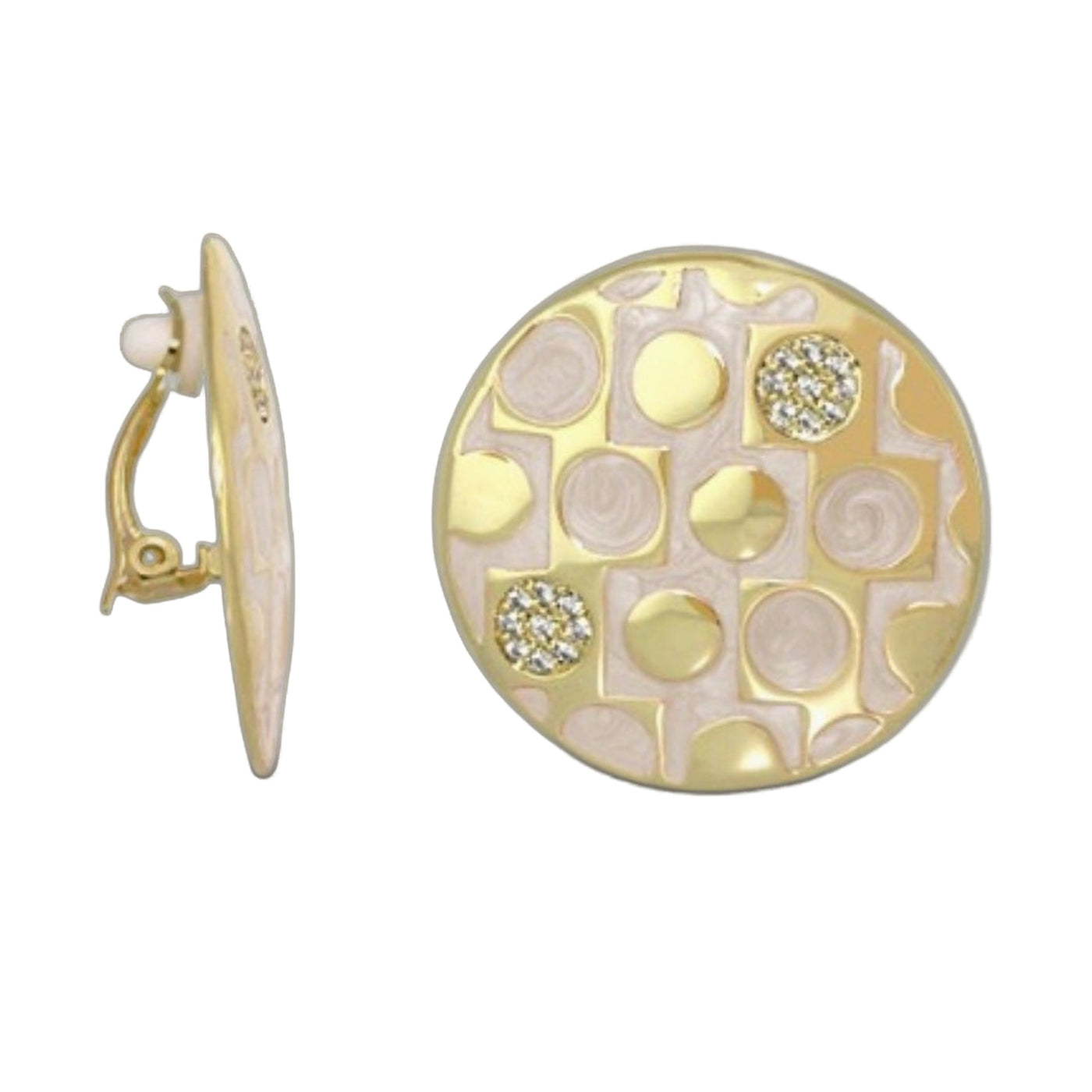 Retro Disks Earring — Dot Mosaic