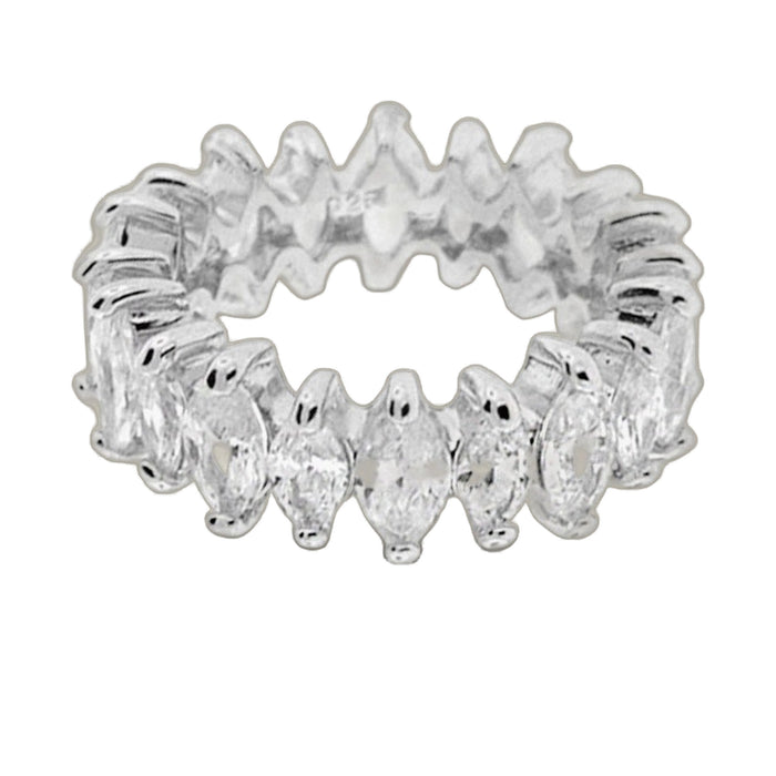 925 Marquise Cut Eternity Band