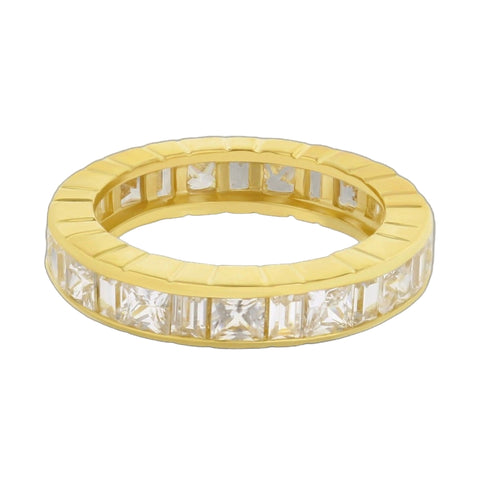 925 Princess Cut Eternity Band