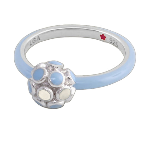 Layers of Love Stackable Ring — Blue Flower Cluster