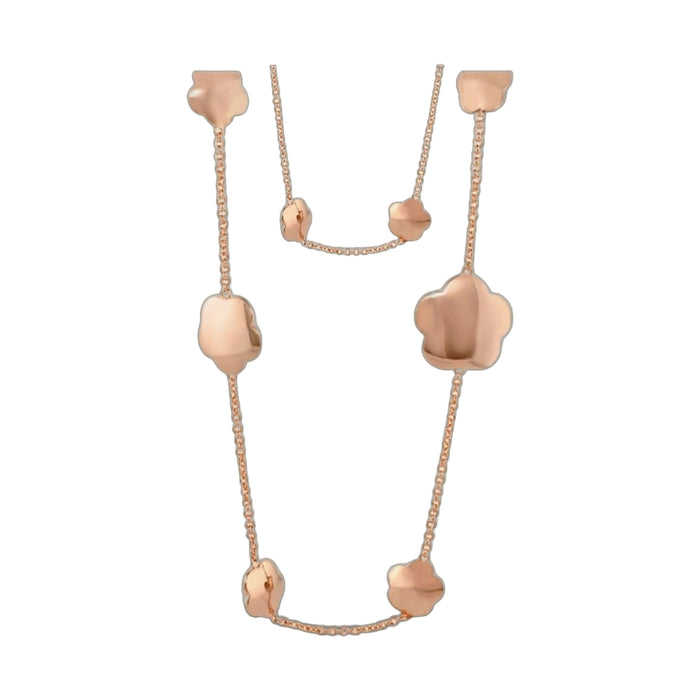 Shiny Daisy Necklace 42 Inch Brass Base
