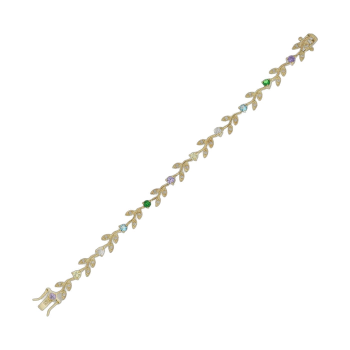 Crystal Leaf Bracelet