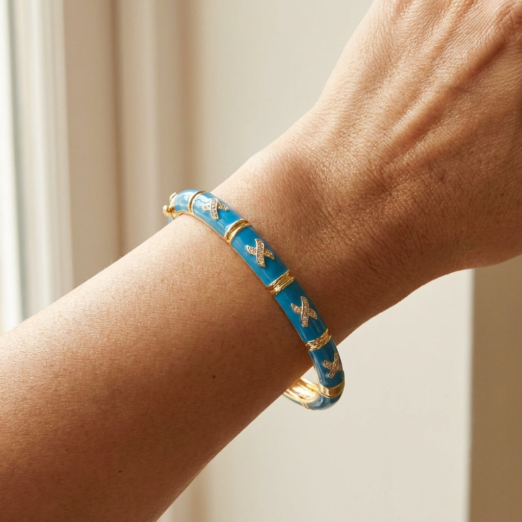 Elegant Hugs Bangle worn