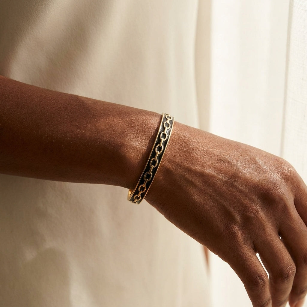 Laguna Links Bangle worn