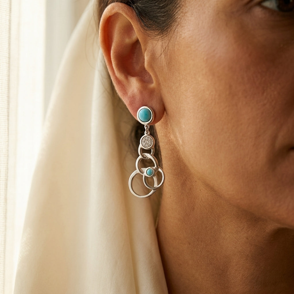 Eclipse Earrings worn