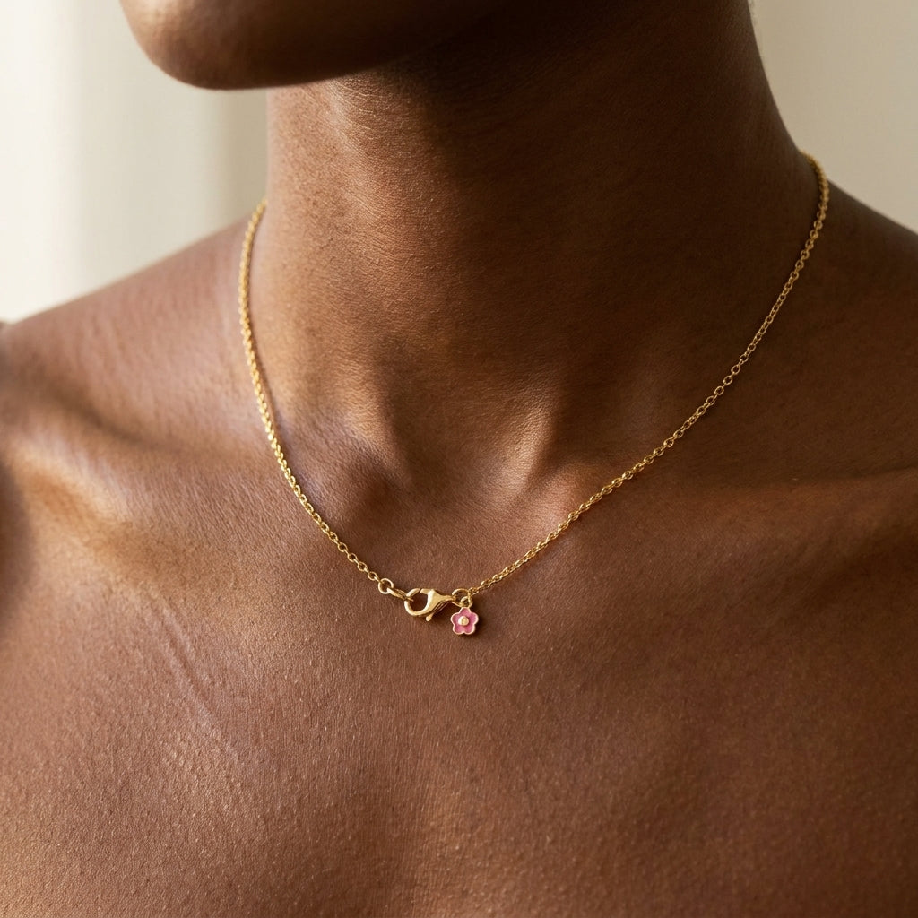 Eau Chain Necklace worn