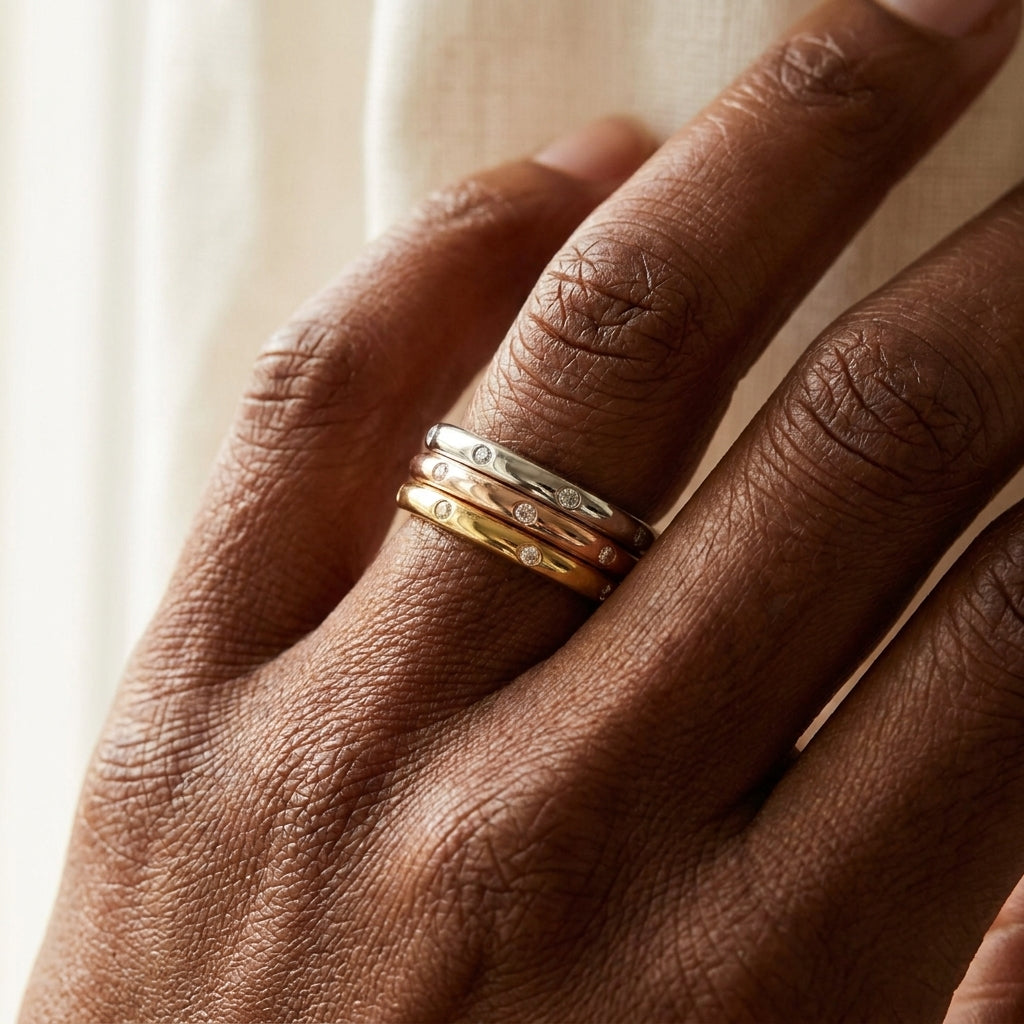 Socialite Stackable Ring Set worn