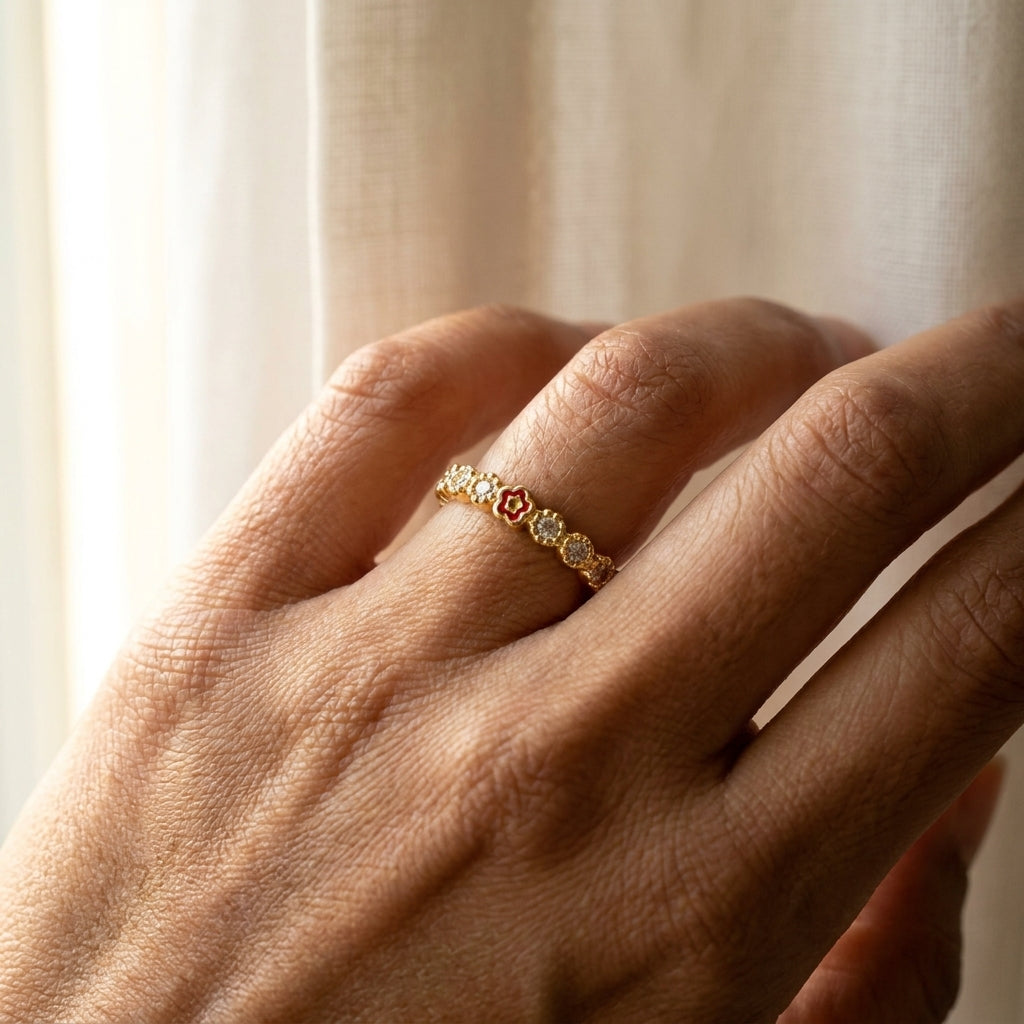 Socialite Stackable Ring worn