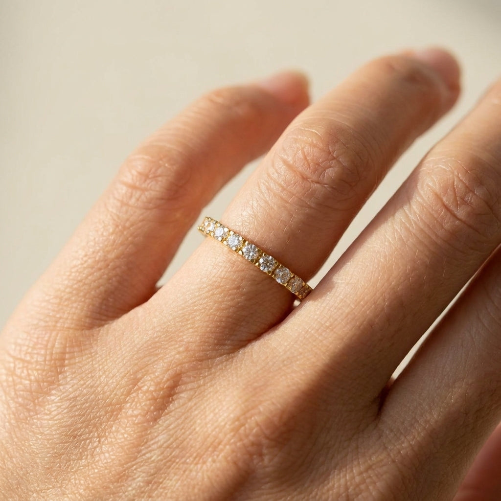 Glamour Pave .925 Ring worn
