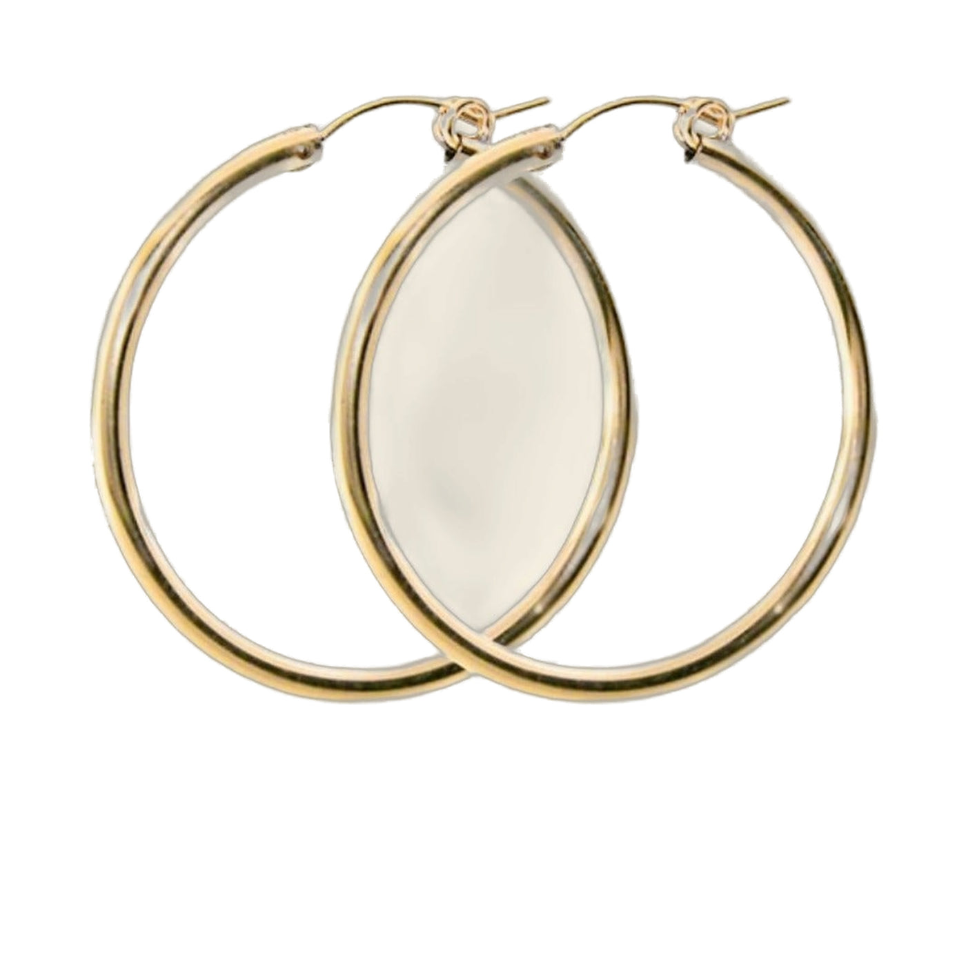 14K Gold Filled 30mm Bold Hoop Earrings for Women