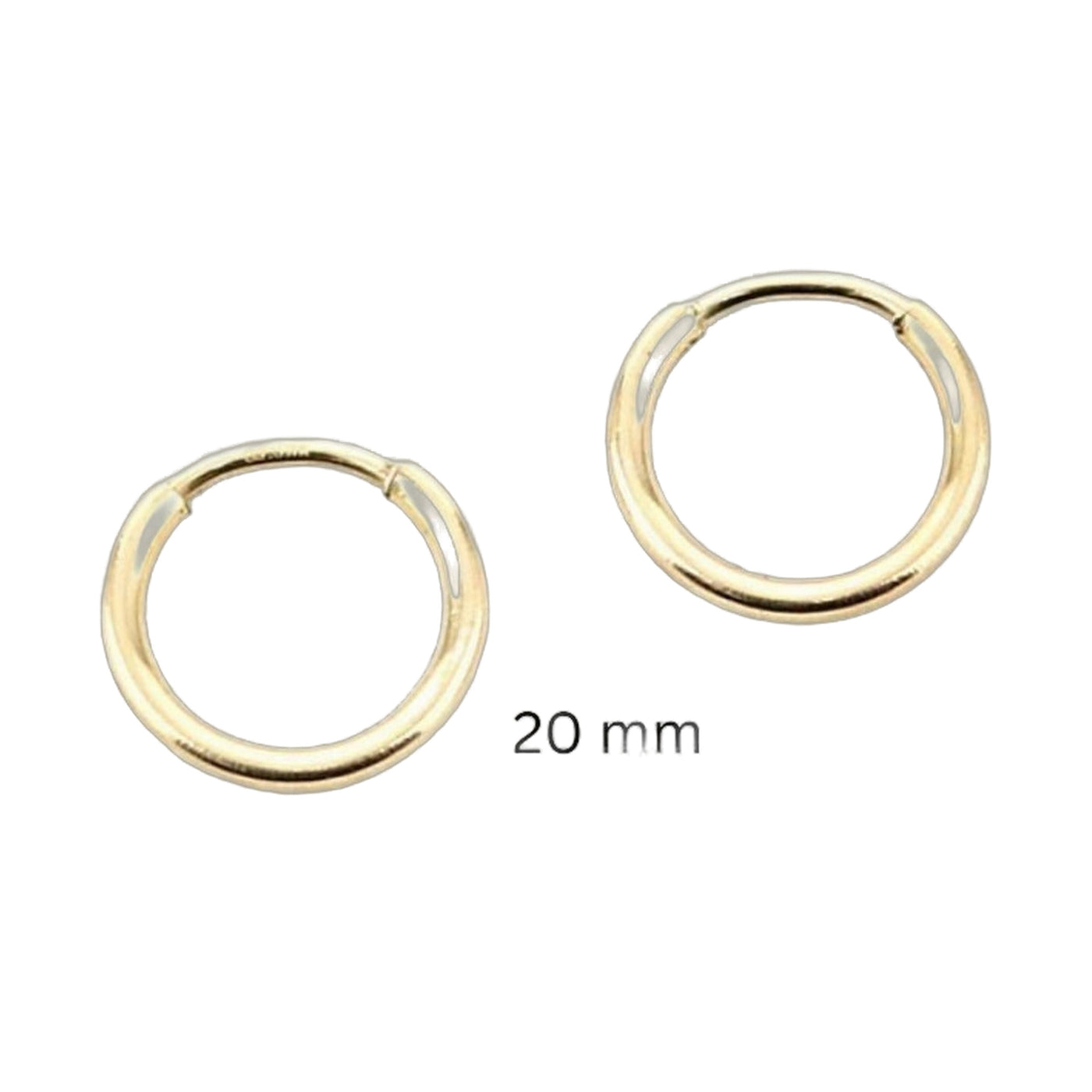 14K Gold Filled 20mm Polished Hoop Earrings