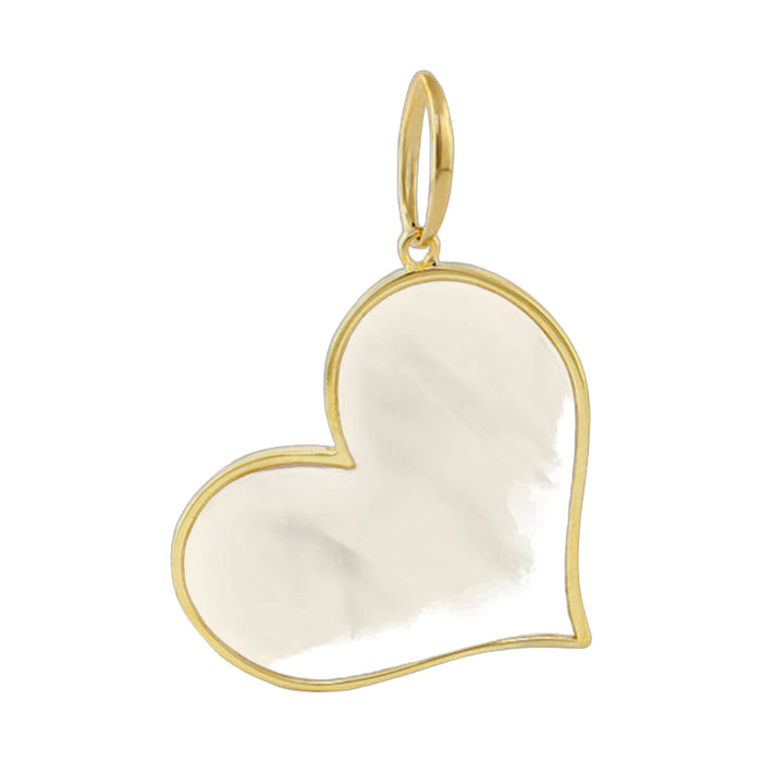 18K Gold Mother of Pearl Pendant