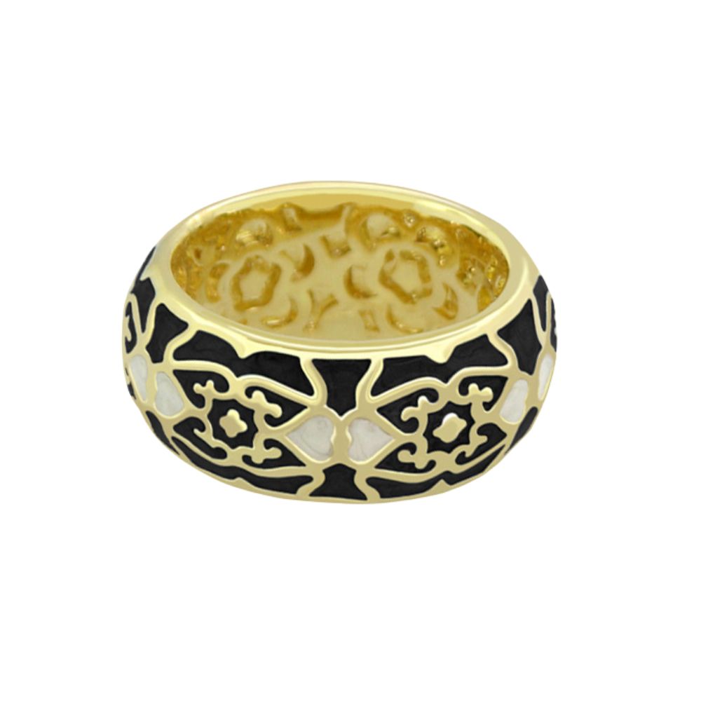 Hidden Hearts 18K Gold-Plated Band Ring
