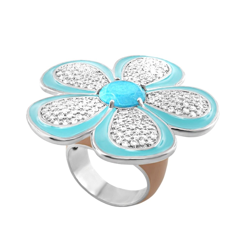 Falling Flowers Cocktail Ring