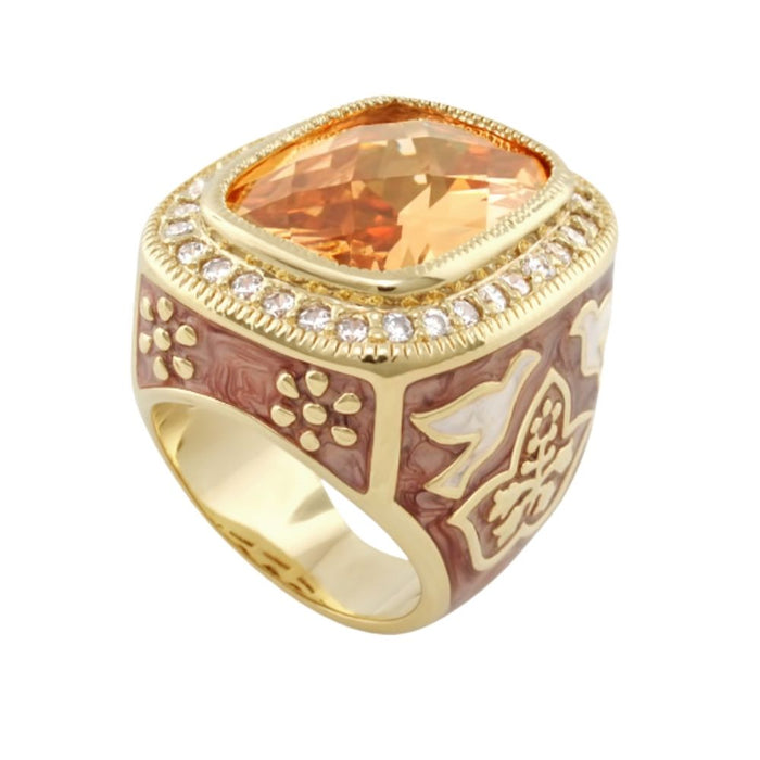 Peace and Dove Cocktail Ring