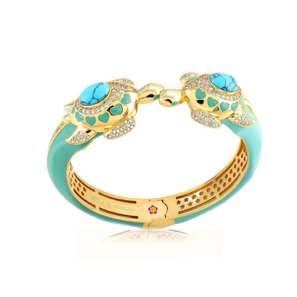 Eau Turtle Bangle — Turquoise Turtle