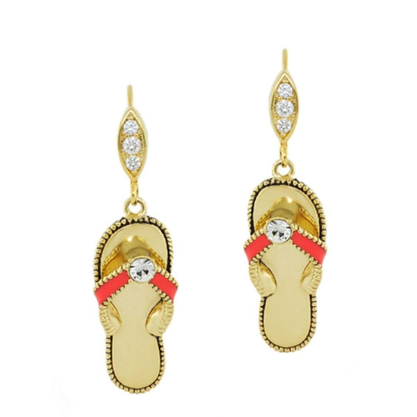 Eau Enamel Flip Flop Earrings