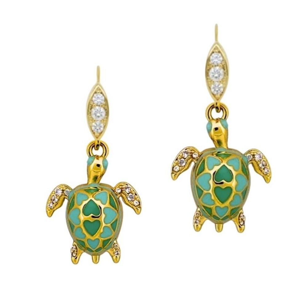 Eau Turtle Earrings