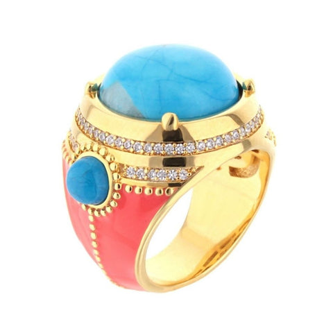 Pretty Little Things Ring — Pavé Halo Cabochon