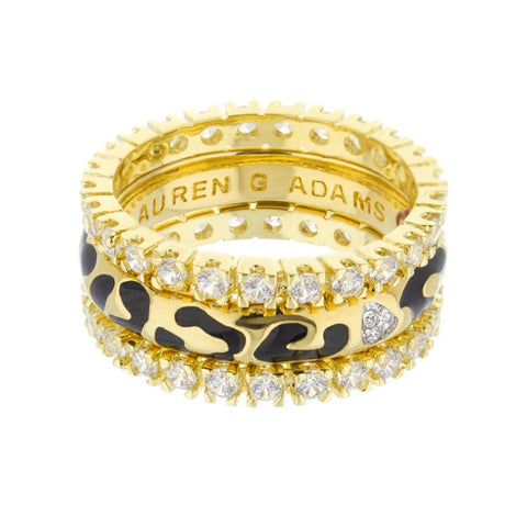 Sweet Leopard Ring Set