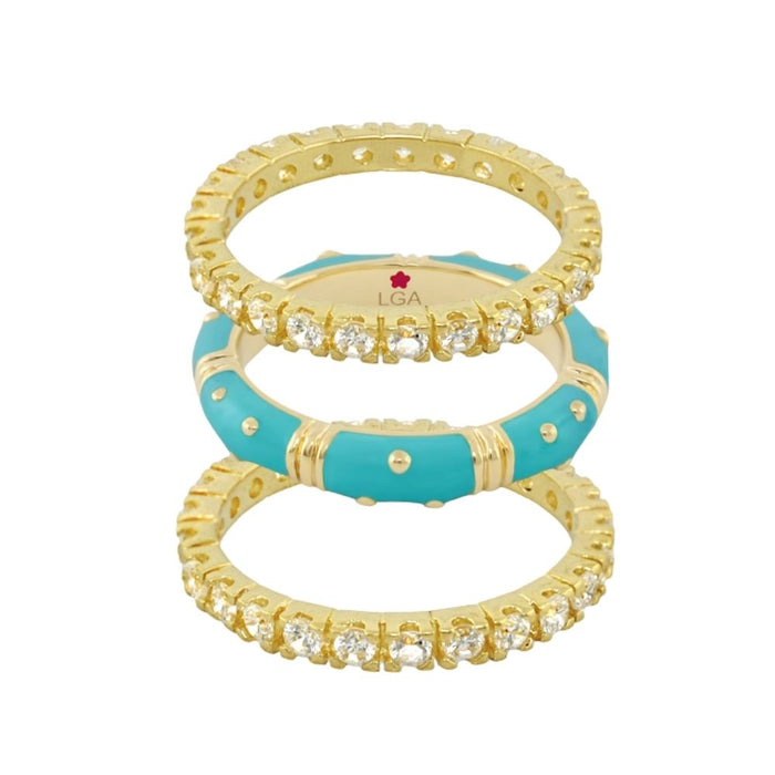 Polka Dot Ring Set