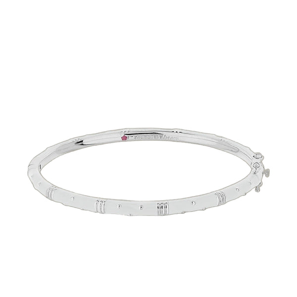 Polka Dot Stackable Bangle — Slim Crystal Dot