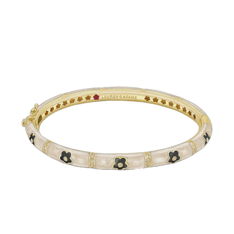 Daisy Love Stackable Bangle — Contrast Flower