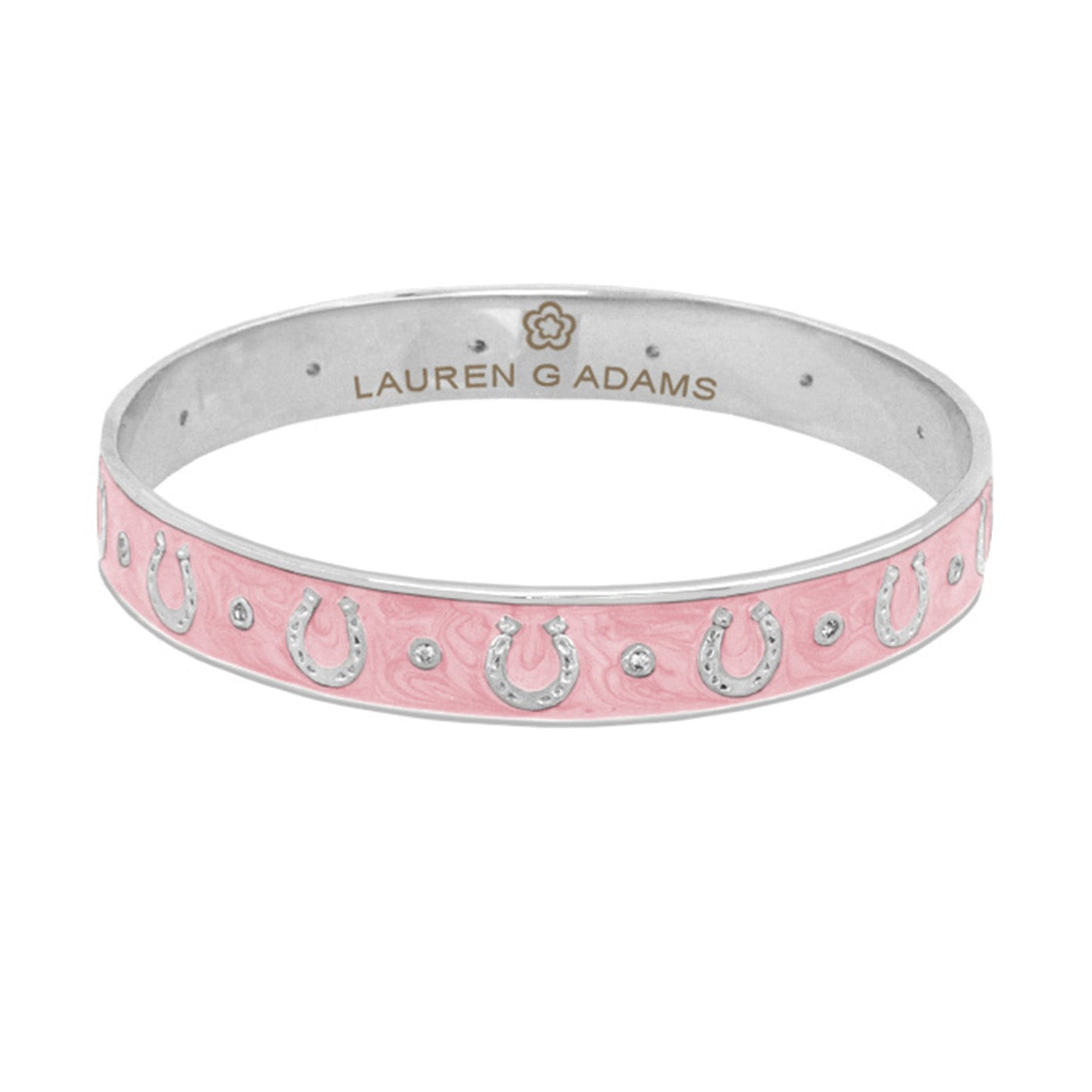 Equestrian Horseshoe Bangle — Flat Band Row