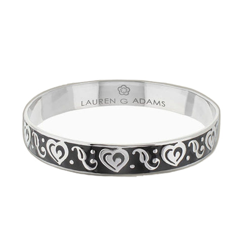 Hidden Hearts Slip-On Bangle