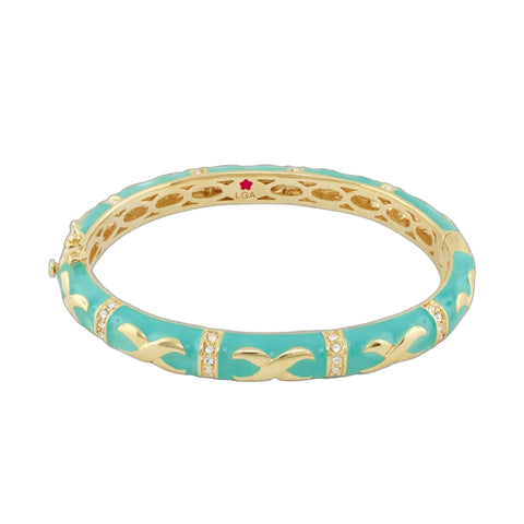 Elegant Hugs Bangle — Wide Contrast X