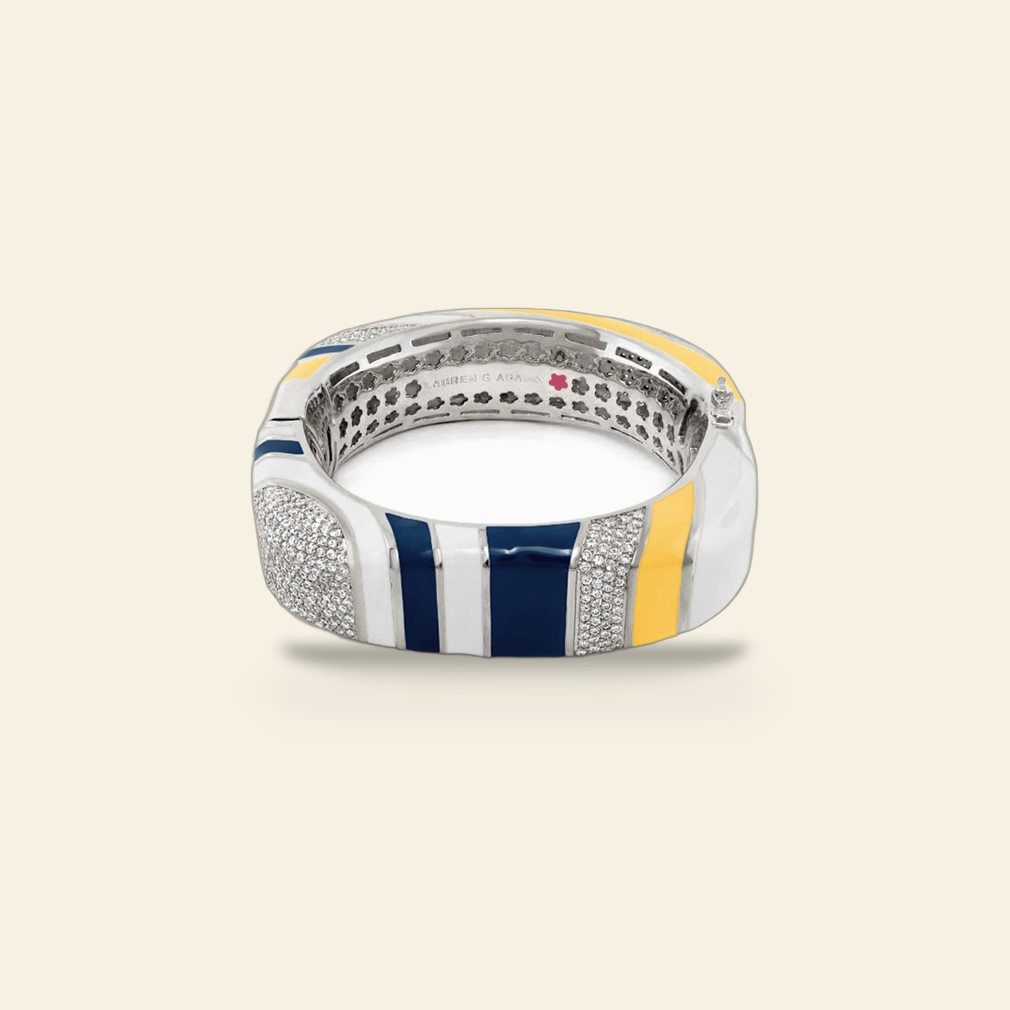 Stripes of Pave Bangle