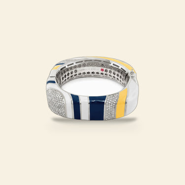 Stripes of Pave Bangle
