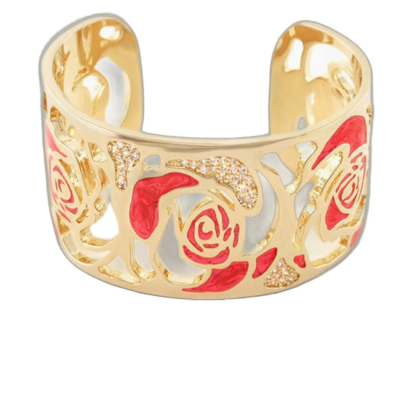 Rose Petal Cuff Bangle