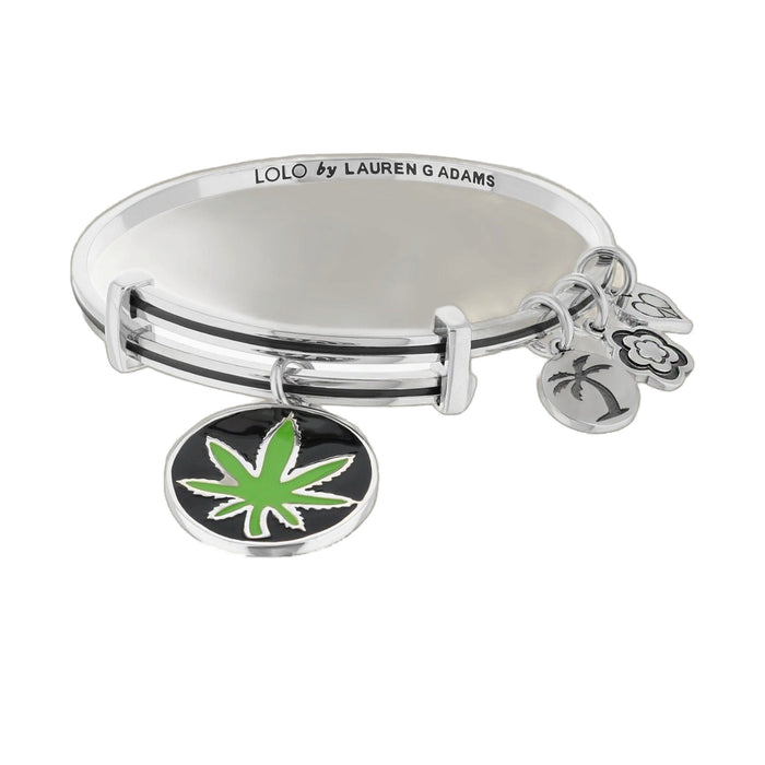 Lolo Jamaica Marijuana Leaf Bangle