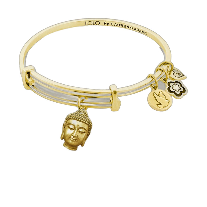 Lolo Budha Head Charm Bangle.