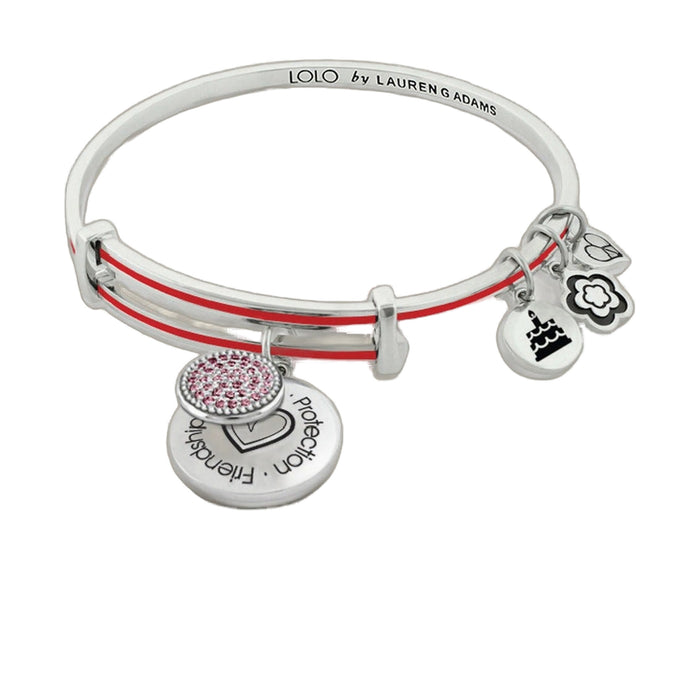 January Birthstone Color Bangle