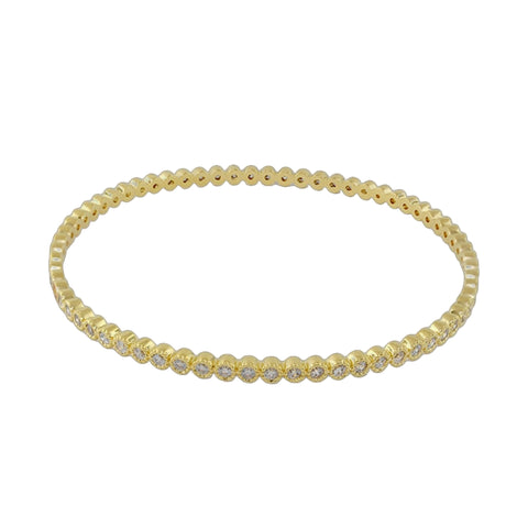 Socialite Stackable Bangle — Bezel Crystal Eternity