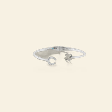 Sydney Leigh Horseshoe and Clover Bangle