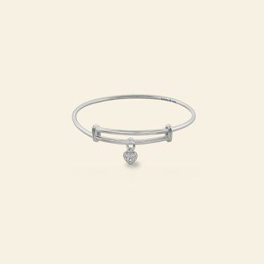 Sydney Leigh Pave Heart Bangle