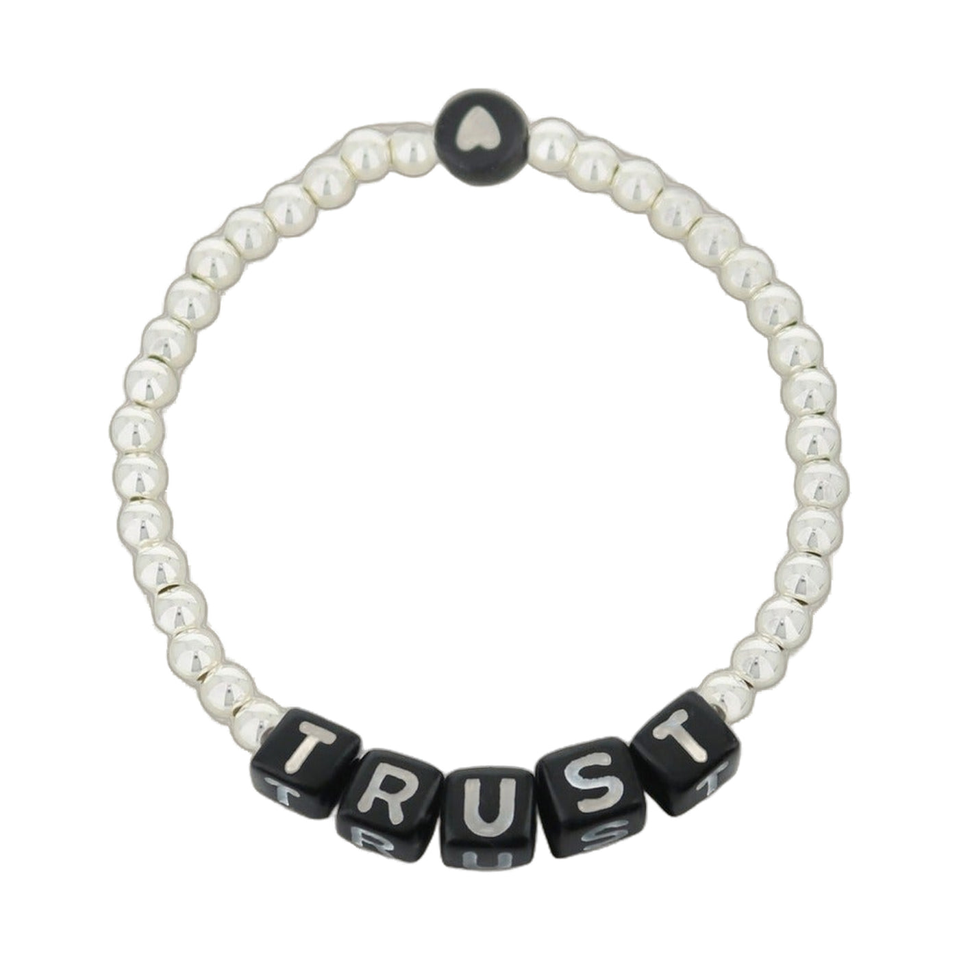 Lorelai Trust Silver 4mm Beads Bracelet