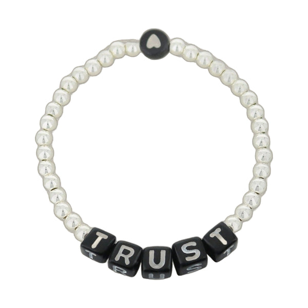 Lorelai Trust Silver 4mm Beads Bracelet