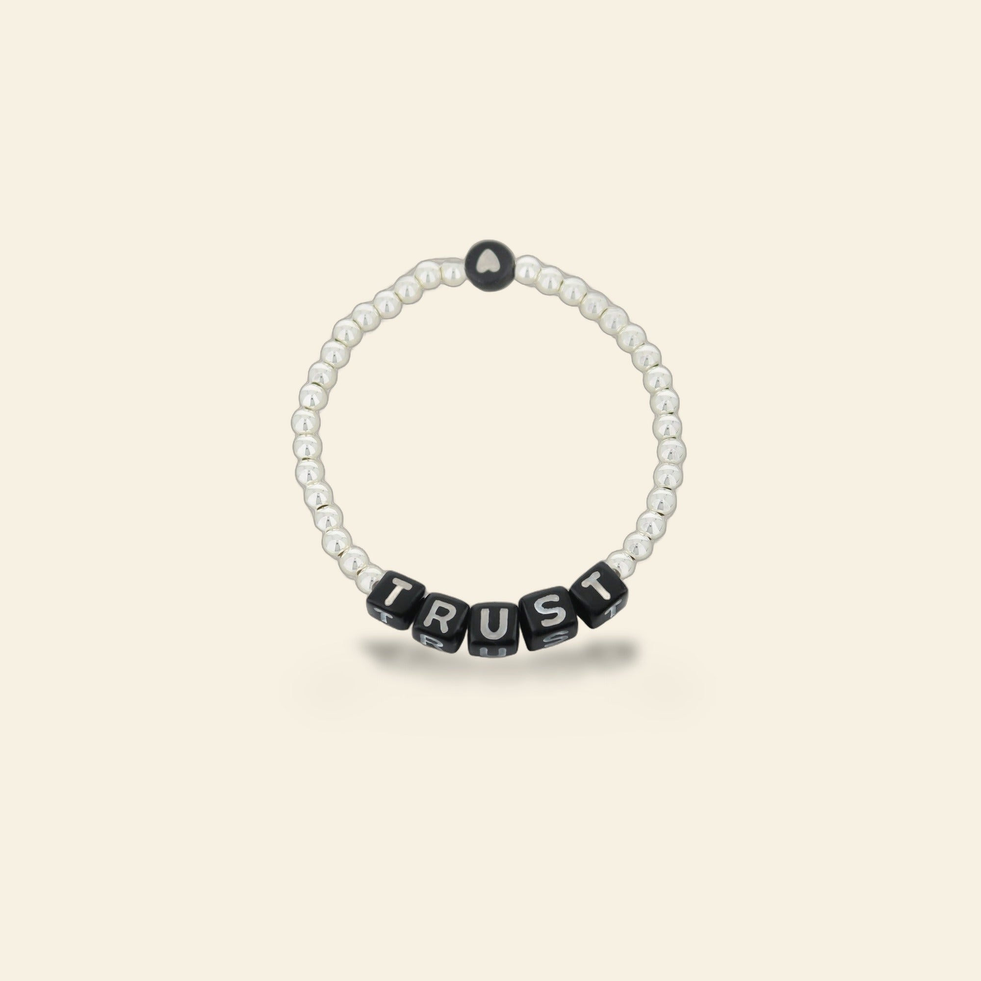 Lorelai Trust Silver 4mm Beads Bracelet