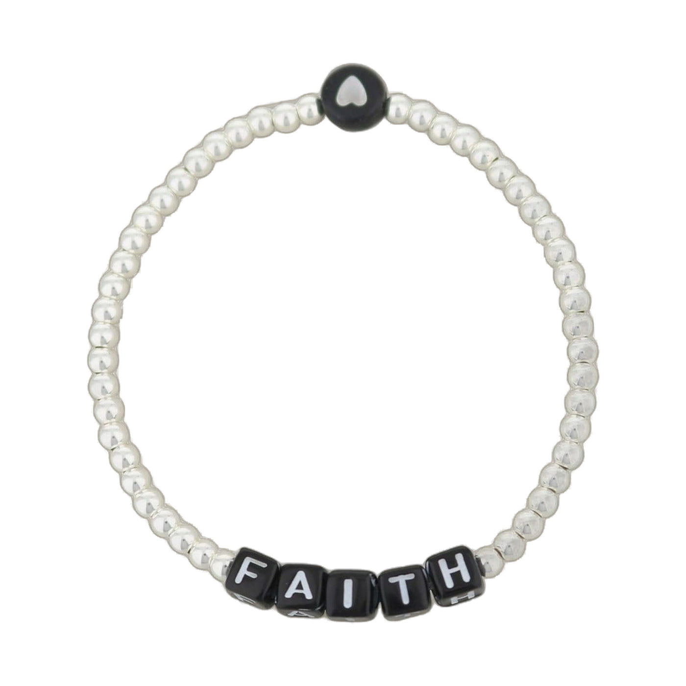 Lorelai Faith Silver 3mm Beads Bracelet