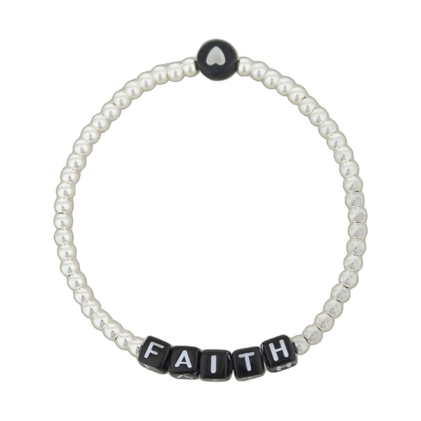 Lorelai Faith Silver 3mm Beads Bracelet