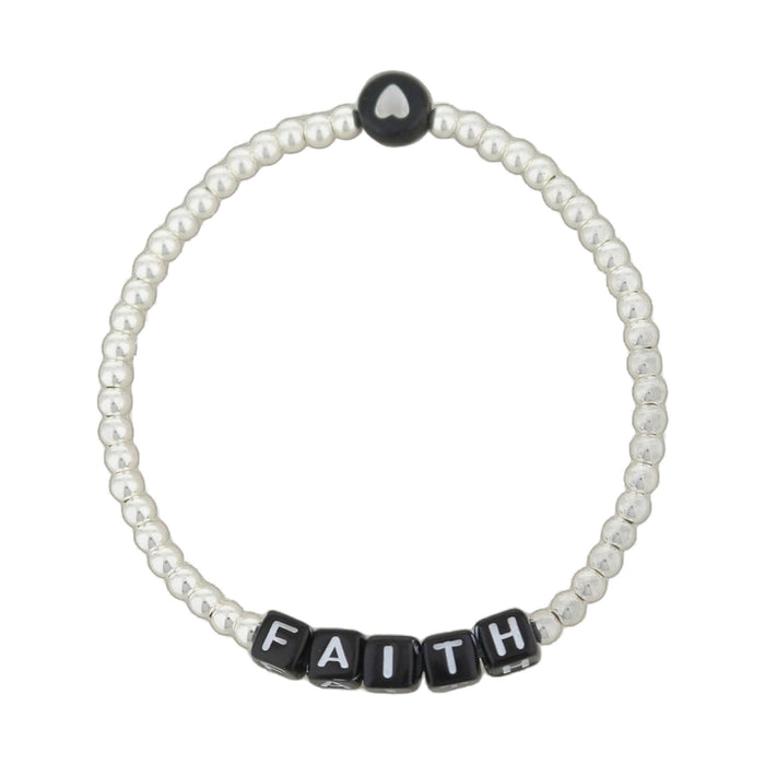 Lorelai Faith Silver 3mm Beads Bracelet