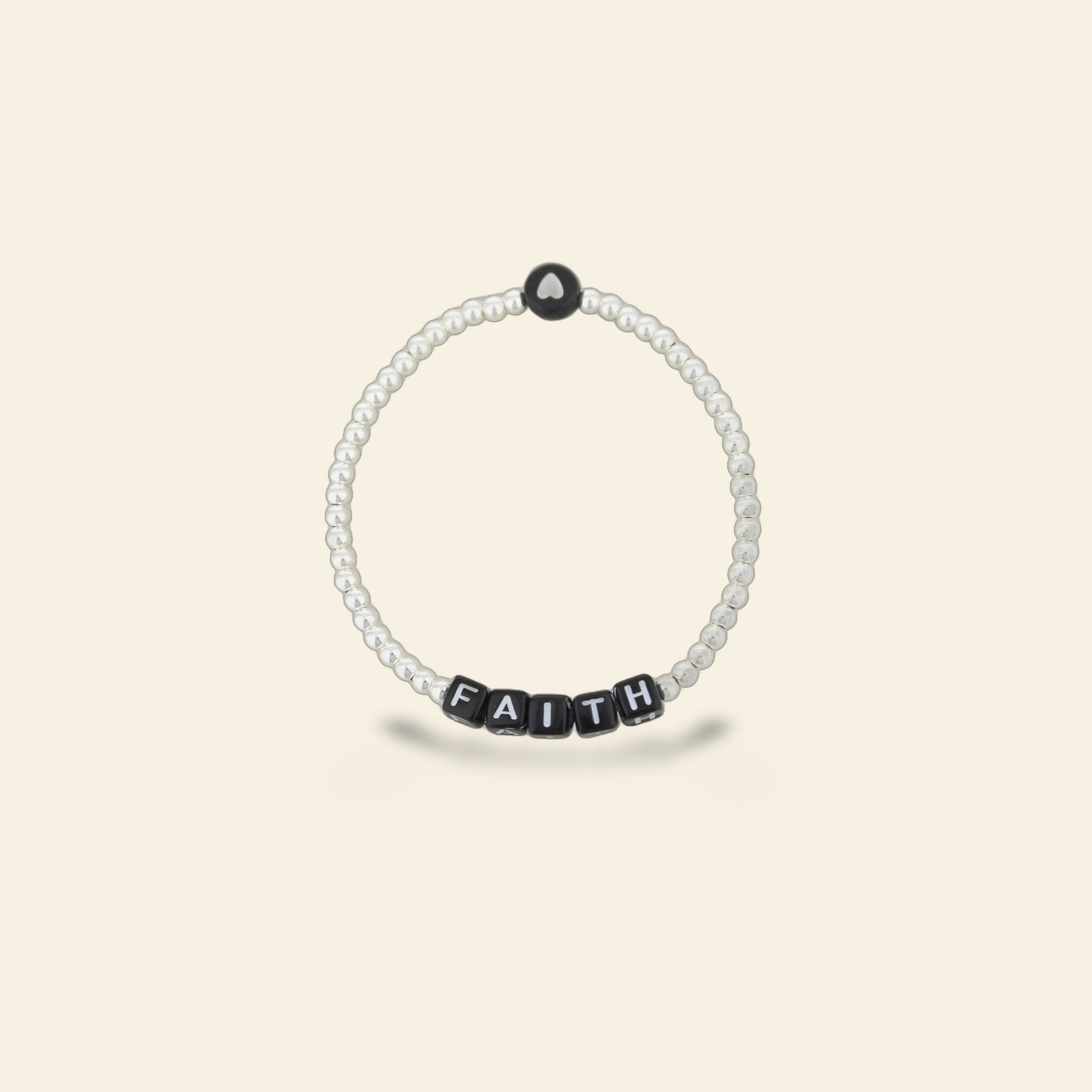 Lorelai Faith Silver 3mm Beads Bracelet