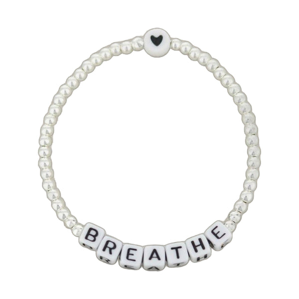 Lorelai Breathe Silver 3mm Beads Bracelet